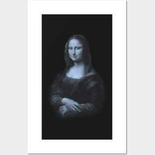 Mona Lisa in Blue Posters and Art